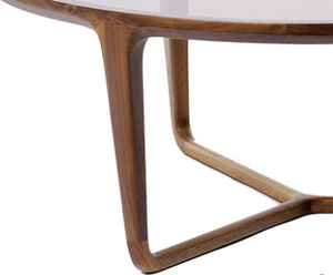 Scandinavian Thiết kế phòng khách đồ nội thất Bàn cà phê cho căn hộ Vòng Tempered <span class=keywords><strong>Glass</strong></span> <span class=keywords><strong>Top</strong></span> tro gỗ hiện đại chuyển đổi sắt - Product Image 6