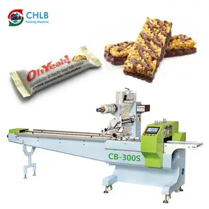 Automatic Packing Machine Food Candy Bread Bakery Cookies Biscuit Flow Wrapping Packing Machine