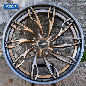 Pour <span class=keywords><strong>TESLA</strong></span> <span class=keywords><strong>Model</strong></span> <span class=keywords><strong>X</strong></span> DEAN DP149 Jantes forgées en 2 parties 21/22/23" 5X112 5X114.3 5X120 5X130 Bronze brillant Noir Jantes personnalisées - Product Image 2