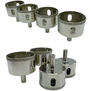 Lot de forets en corindon personnalisés avec boîte en plastique, foret à verre, ouvre-trou pour verre de 6 mm, foret diamanté de 60 mm, vente en gros - Product Image 6