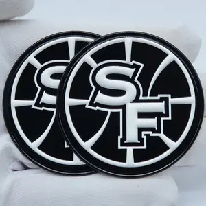 Custom Logo 3D PVC Soft Rubber Patch Silicone TPU Heat Transfer Label Patch Badge for Clothes