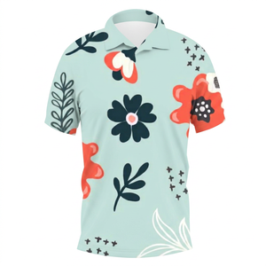 <b>Mens</b> Custom Floral Print Short Sleeve Button Up <b>Shirt</b> Casual Summer <b>Beach</b> Resort Wear Manufacturer Supplier - Product Image 1
