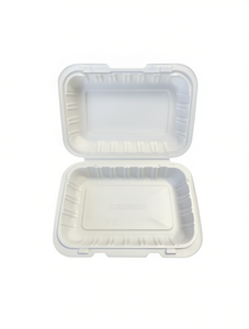 Contenitore per Microonde Whehcon 9 X 6 Bianco Serie PP MFPP con Coperchio, 1 Scomparto, Design Minimalista, Scatola per Pranzo Usa e Getta - Product Image 1