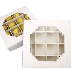 Hộp bánh giấy tùy chỉnh hộp bánh kraft trắng nâu với cửa sổ cho bánh quy bao bì tráng miệng - Product Image 4