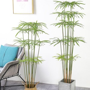 Plante artificielle en pot Cyperus Alternifolius en plastique <span class=keywords><strong>pour</strong></span> la décoration de bureau, de mariage et de la maison, plantes artificielles - Product Image 1