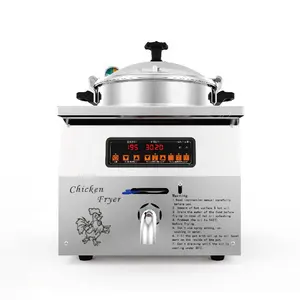 Digital Air Commercial Kitchen Equipment Electric Chips Chicken Pressure Deep Fryer Temperature Control Machine MDXZ-16C