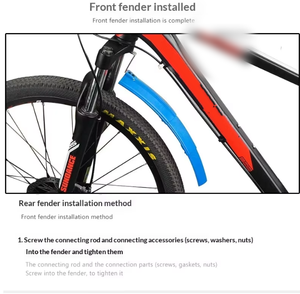 Garde-boue pour VTT, garde-boue de vélo, ailes de protection contre la boue pour vélo, accessoires de vélo, pièces de vélo - Product Image 6
