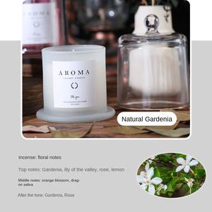 Couvre-gobelet en verre à cloche dorée fait à la main, <span class=keywords><strong>bougie</strong></span> parfumée à la cire de soja créative pour la décoration de la maison de vacances, cadeaux de Noël - Product Image 6