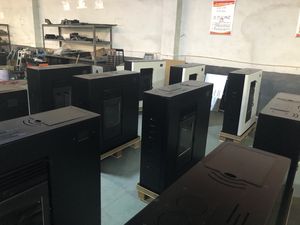 Poêle à granulés de bois 12KW à design encastré, chauffage jusqu'à 3 pièces, air chaud automatique, haute efficacité <span class=keywords><strong>pour</strong></span> le chauffage de toute la <span class=keywords><strong>maison</strong></span> - Product Image 6
