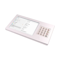 Tablet Android industri Lcd Tft 10 inci desain khusus dengan Panel Ips 350 NIT kecerahan tinggi dan Keypad angka logam.