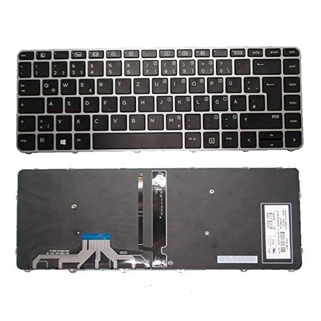 Replacement Notebook Keyboards for HP Elitebook Folio 1040 G3 Series With Backlit GR German Laptop Keyboard