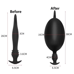 Dilatatore Anale Gonfiabile in Silicone Sicuro per il Corpo, Impermeabile, con Pompa Manuale per Espansione Graduale, Allenamento per Adulti e BDSM - Product Image 5