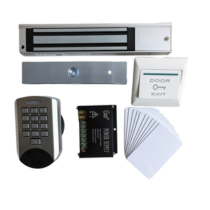 Contrôleur d'accès autonome RFID IP68 en métal avec clavier, serrure magnétique électrique 280 kg, kit système de contrôle d'accès biométrique - Product Image 1