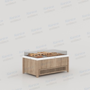 Kainice tự chọn thực phẩm hiển thị tủ và giới thiệu cho cửa hàng bánh gỗ truy cập đứng hiển thị giá bánh Giá - Product Image 3