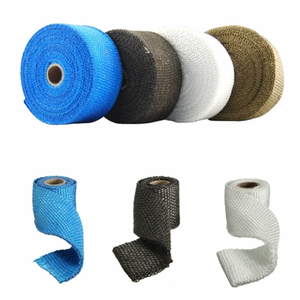 Haute qualité 25mm fibre de verre échappement ruban isolant <span class=keywords><strong>tuyau</strong></span> d'échappement automatique Protection contre les hautes températures - Product Image 3