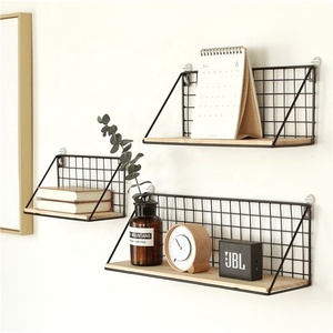 Floating <strong>Shelves</strong> <strong>Wall</strong> <strong>Mounted</strong> Wood Storage Set Hanging <strong>Shelf</strong> for Frames Collectibles Decorative Items - Product Image 2