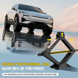 แม่แรงยก<span class=keywords><strong>รถ</strong></span>แบบกรรไกร ยี่ห้อ Juhong ขนาด 2 ตัน แบบแมนนวล พับเก็บได้ พร้อมประแจเหล็ก สำหรับเปลี่ยนยาง<span class=keywords><strong>รถ</strong></span>ยนต์ ช่วยประหยัดแรง  ความสูงยกได้ 100-395 มม. สีดำ - Product Image 3