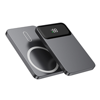 Pengisi Daya Portabel Ultra Tipis Berbahan Aluminium Alloy dengan Baterai Li-Polymer, Pengisian Nirkabel Magnetik & Cepat Tipe-C 22.5W untuk iPhone Android