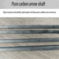 Flèches en carbone de qualité supérieure, fabriquées en carbone pur, pour arcs à poulies et arcs classiques, utilisées pour le tir à l'arc et la chasse en plein air