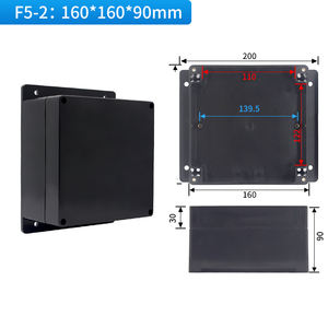 Caja para TV Exterior de 160*160*90mm, ABS/PC, Impermeable IP67, a Prueba de Polvo, para Dispositivos Electrónicos, Negro/Gris, UV, Personalizable <span class=keywords><strong>RYD</strong></span> - Product Image 4