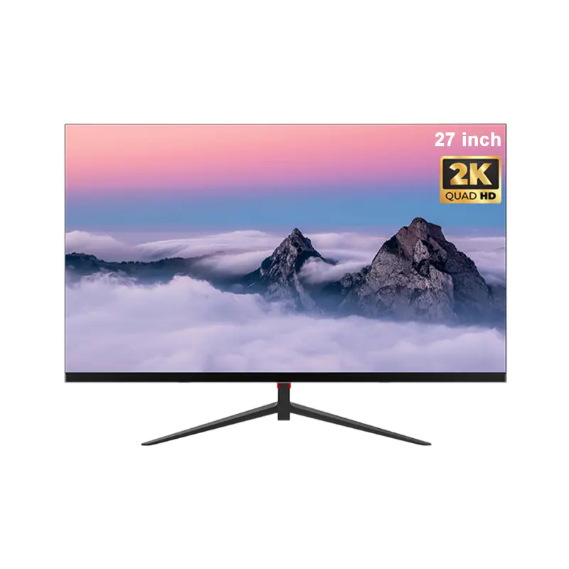 27 Inches Bezel-less IPS/VA Computer LED Monitor with Fixed Bracket for Desktop Use