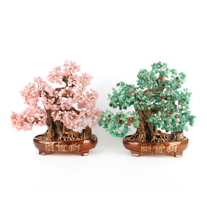 Wholesale Natural Healing Crystal Chips <b>Trees</b> Resin Base Bonsai Crystal Money <b>Tree</b> for Feng Shui Decoration - Product Image 4