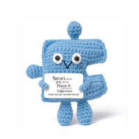 Muñeco de Ganchillo Tejido a Mano, Caracol de Energía Positiva, Juguete de Animales Divertidos, Regalo con Expresión Emocional, Adorno de Punto para Abrazar en el Bolsillo