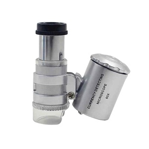 <strong>Microscope</strong> Magnifying with <strong>2</strong> LEDs and UV Light Pocket Magnifier Loupe Zoom Tool - Product Image 1