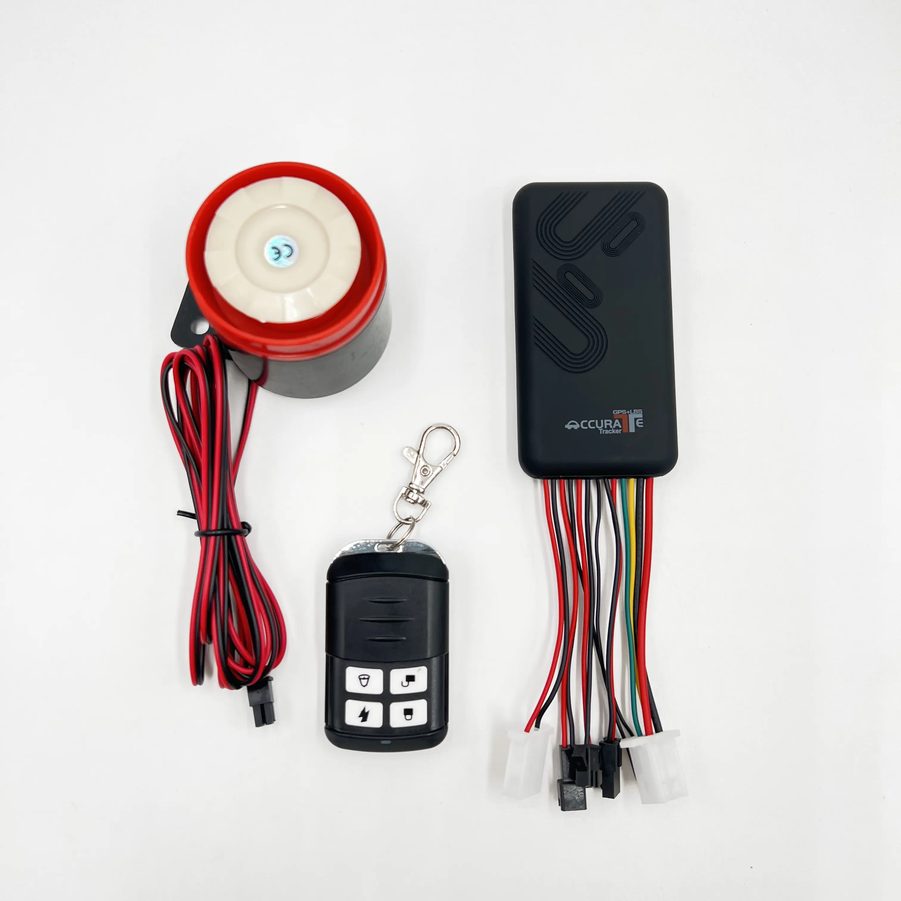 GT06 Traceurs GPS de véhicule de voiture Klaxon à une clé Télécommande 2G Traceur GPS de moto antivol Secumore Plus Application gratuite