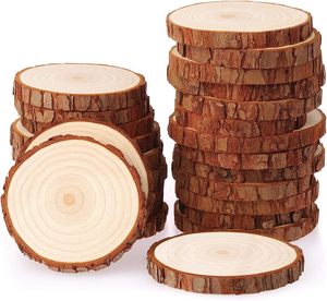 Hete Verkoop Houten Ambachten Schijven Houtsnippers Rond Kan Worden Geschilderd, Diy, Voor Kerstdecoratie Huisdecor
