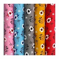 45s * 45s 110GSM 57/58 "plaine rayonne numérique à pois imprimé floral 100% rayonne Challis Viscose Modal tissu