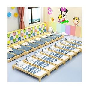 Asilo nido letto che ospita legno massiccio lettino bambino pavimento letto <span class=keywords><strong>Montessori</strong></span> in legno per bambini - Product Image 1