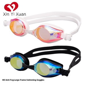 Lunettes de natation sportives personnalisées OEM pour adultes, anti-buée, anti-UV, en PC et silicone, réglables, différentes couleurs, vente chaude - Product Image 2