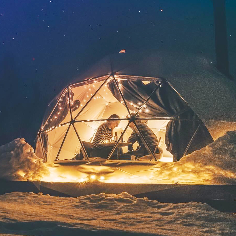 Snow-Resistant Insulated Outdoor Camping Dome Tent