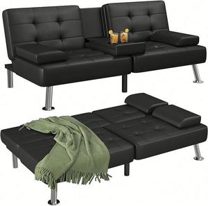 RYH RYH-666 Multi-functional Modern Foldable <b>Sofa</b> <b>Bed</b> Metal <b>Frame</b> Fabric Upholstery for Office Bedroom Living Room Hotel Use - Product Image 6