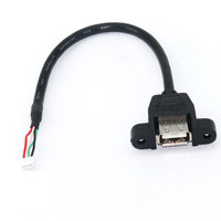 Cable USB Personalizado con Conector JST Molex a Montaje en Panel Hembra