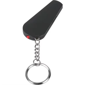 Llavero con silbato y luz LED roja personalizados con logotipo, luz LED roja individual y silbato combinados con anillo de metal para llaves - Product Image 5