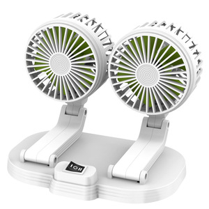 Ventilador USB plegable de doble cabezal para oficina y estudio con función de refrigeración de alta velocidad. - Product Image 4