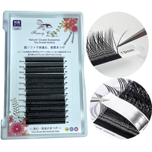 Lash Tech-extensiones de pestañas en forma de Yy color negro, hechas a mano, naturales, 8mm a 14mm, mezcla de tamaños, 10 Uds. - Product Image 5