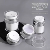 Flacon distributeur de crème sous vide, pot d'huile essentielle, pot de pommade, flacon de fond de teint, flacon de lotion avec pompe, vide, portable, pour voyage, échantillon rechargeable en ABS