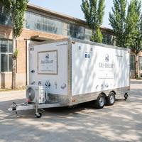 Meilleures ventes Direct usine : Chariot de restauration mobile électrique multifonctionnel en aluminium pour snacks, boissons, glaces, hot-dogs et frites