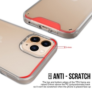Coque de protection antichoc transparente en TPU + PC <span class=keywords><strong>rigide</strong></span> effet cristal pour iPhone 12 13 14 15 16 17 Pro Max - Product Image 4