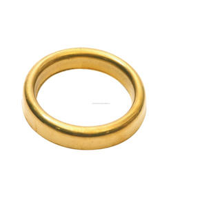 Rond de serviette en laiton pour usage de mariage Rond de serviette en métal de haute qualité Porte-anneau de serviette en laiton avec finition dorée - Product Image 2