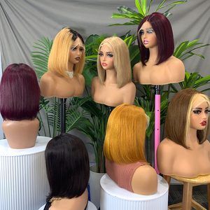 FH Straight Human Hair <b>Bob</b> <b>Wigs</b> 13x4 Transparent Lace Frontal Vietnamese Hair Short <b>Wig</b> - Product Image 1