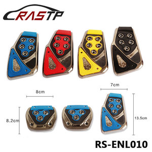 Ensemble de pédales universelles trois pièces bleu or noir pour modification de voiture à transmission manuelle, accélérateur, frein, embrayage - Product Image 3