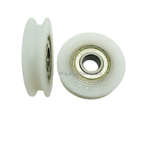 Poulie à <span class=keywords><strong>gorge</strong></span> <span class=keywords><strong>en</strong></span> U <span class=keywords><strong>en</strong></span> plastique avec roulement 10-40.6-9.5MM, <span class=keywords><strong>roue</strong></span> 6000, poulie <span class=keywords><strong>de</strong></span> porte, rouleau <span class=keywords><strong>de</strong></span> porte <span class=keywords><strong>de</strong></span> douche, poulie <span class=keywords><strong>en</strong></span> nylon pour cabines <span class=keywords><strong>de</strong></span> douche - Product Image 1