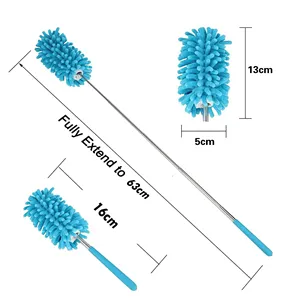 Sợi Nhỏ Mở rộng Tay Dusters, Có Thể Giặt Bụi Bàn Chải, Nghiêng Công Cụ Để Làm Sạch Máy Tính - Product Image 3