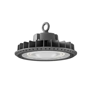 100-200W Waterproof IP65 Shop Lights For Commercial Warehouse Wet Location Round High Bay Lights