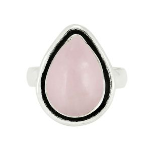 Anillo de Plata 925 con Cuarzo Rosa Vintage, Hecho a Mano, Plata de Ley Oxidada, Regalo de Aniversario para Esposa o Mujer - Product Image 4