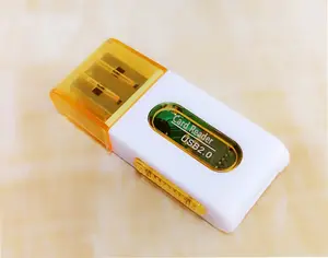 T-Flash TF pintar Mini/pembaca kartu memori SD mini 2.0 USB dengan tutup adaptor untuk samsung xiaomi Macbook Tablet PC